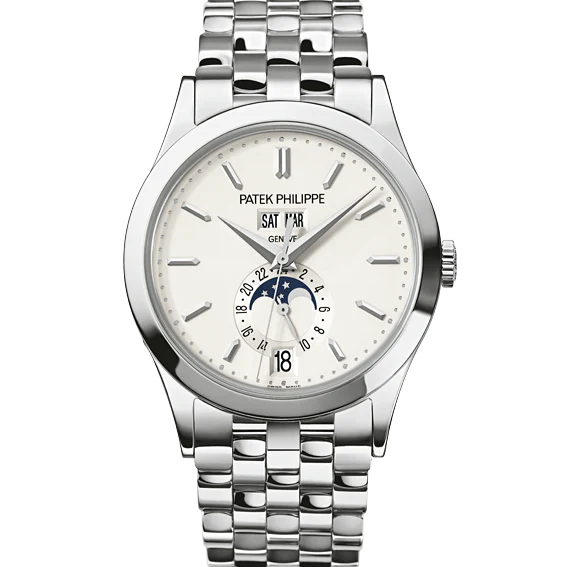 Patek Philippe 5396/1G-010 Complications 38mm Silvery Opaline Dial White Gold