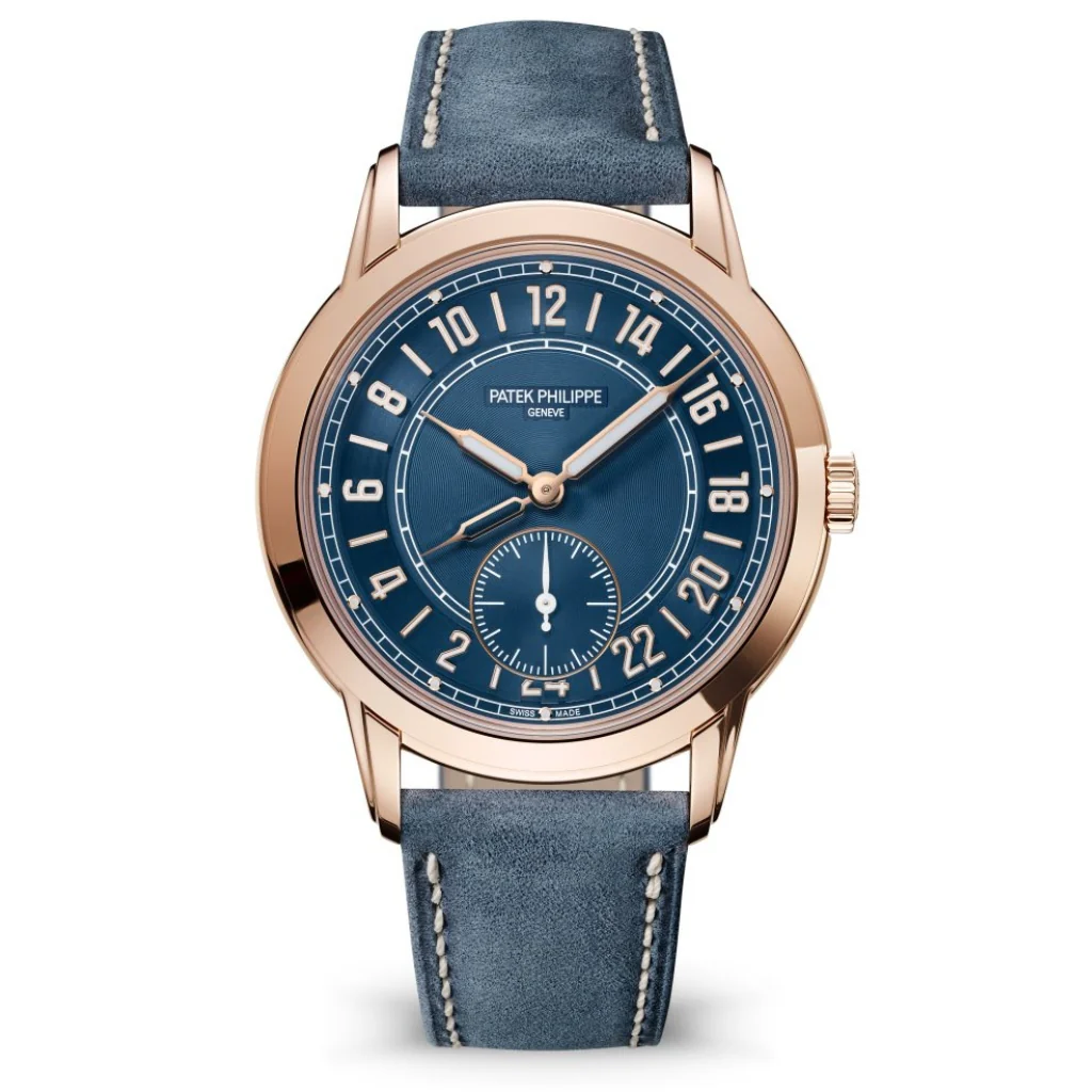 Patek Philippe Complications Blue Dial Rose Gold Case Blue Strap 42 mm 5224R-001
