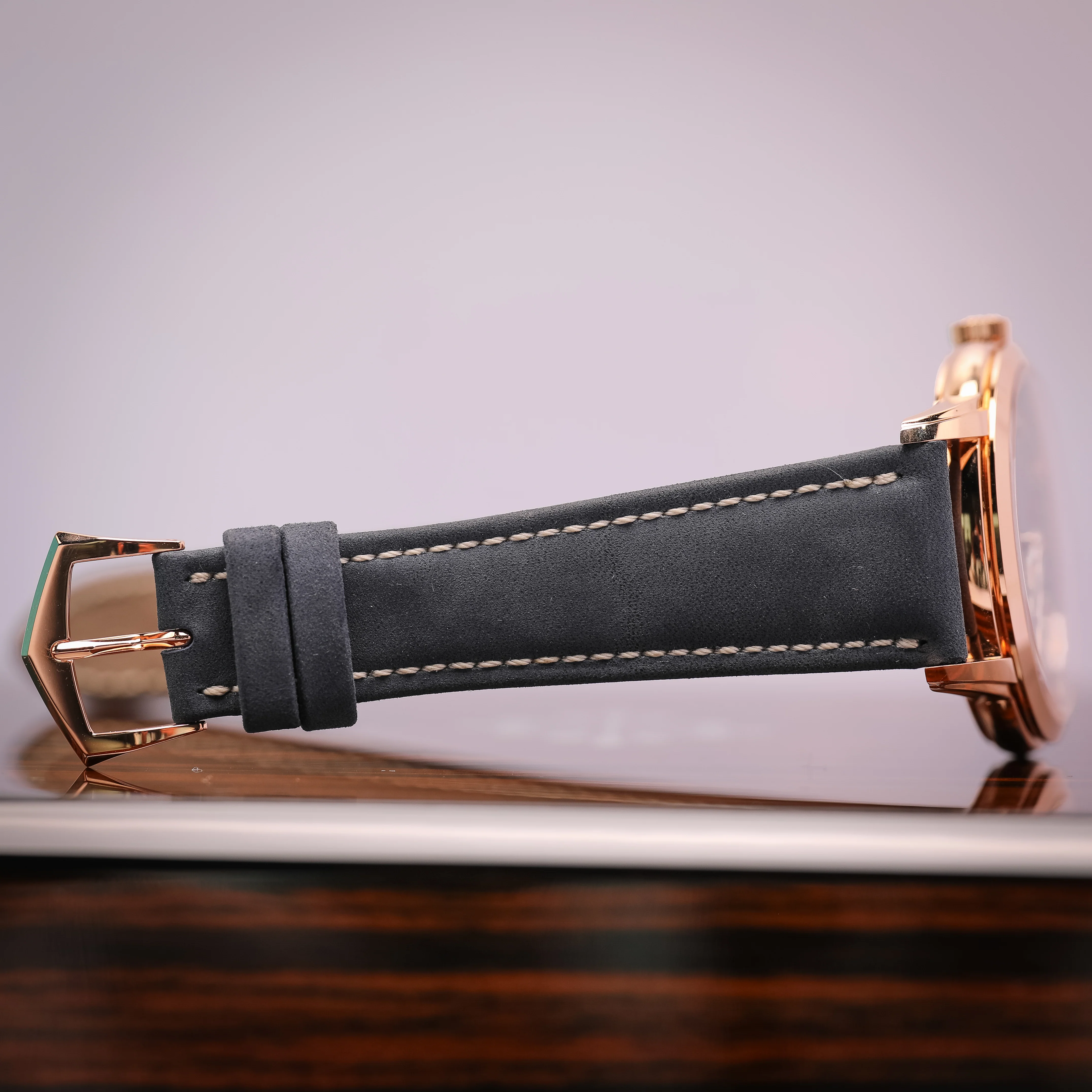 Patek Philippe Complications Blue Dial Rose Gold Case Blue Strap 42 mm 5224R-001 - Image 5