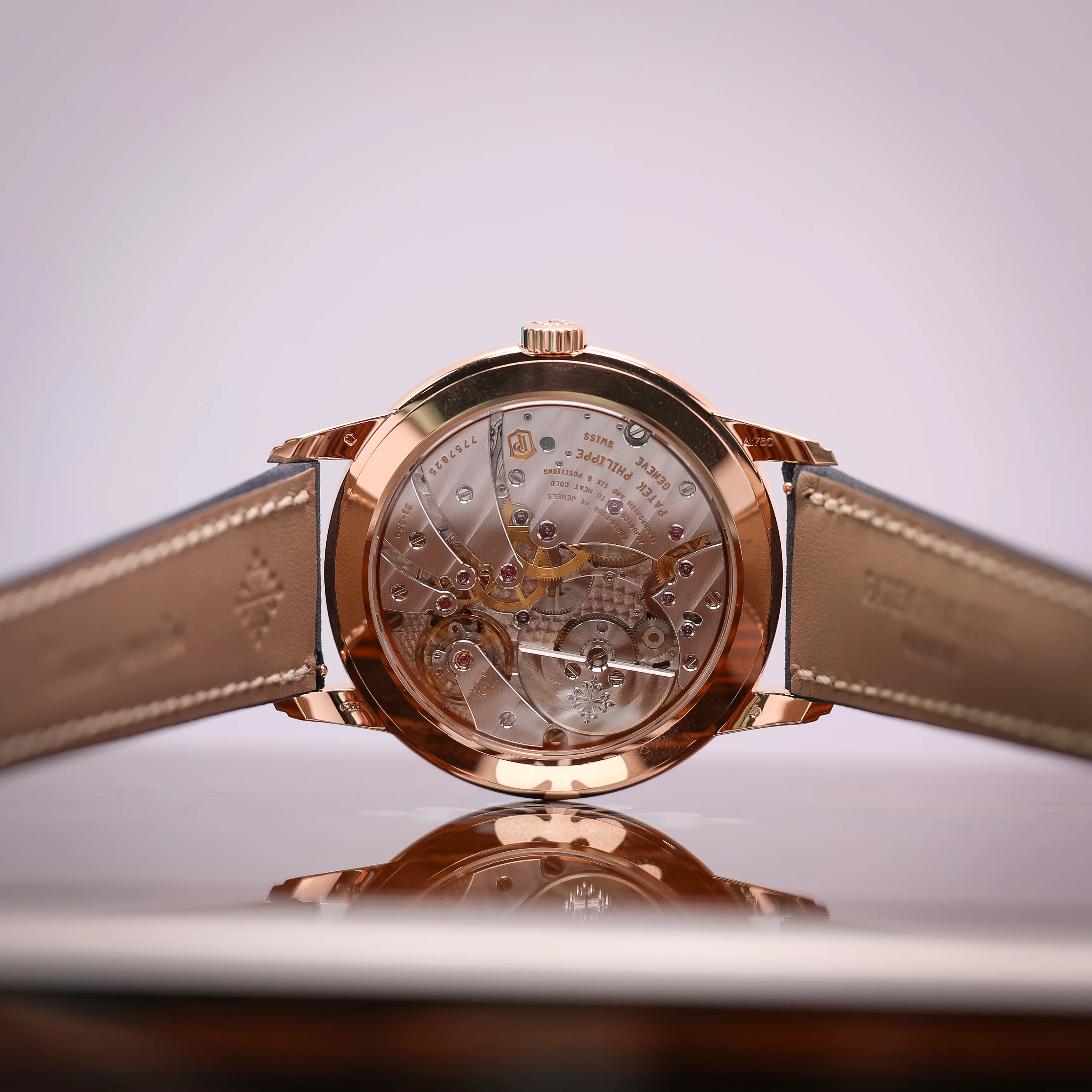 Patek Philippe Complications Blue Dial Rose Gold Case Blue Strap 42 mm 5224R-001 - Image 6