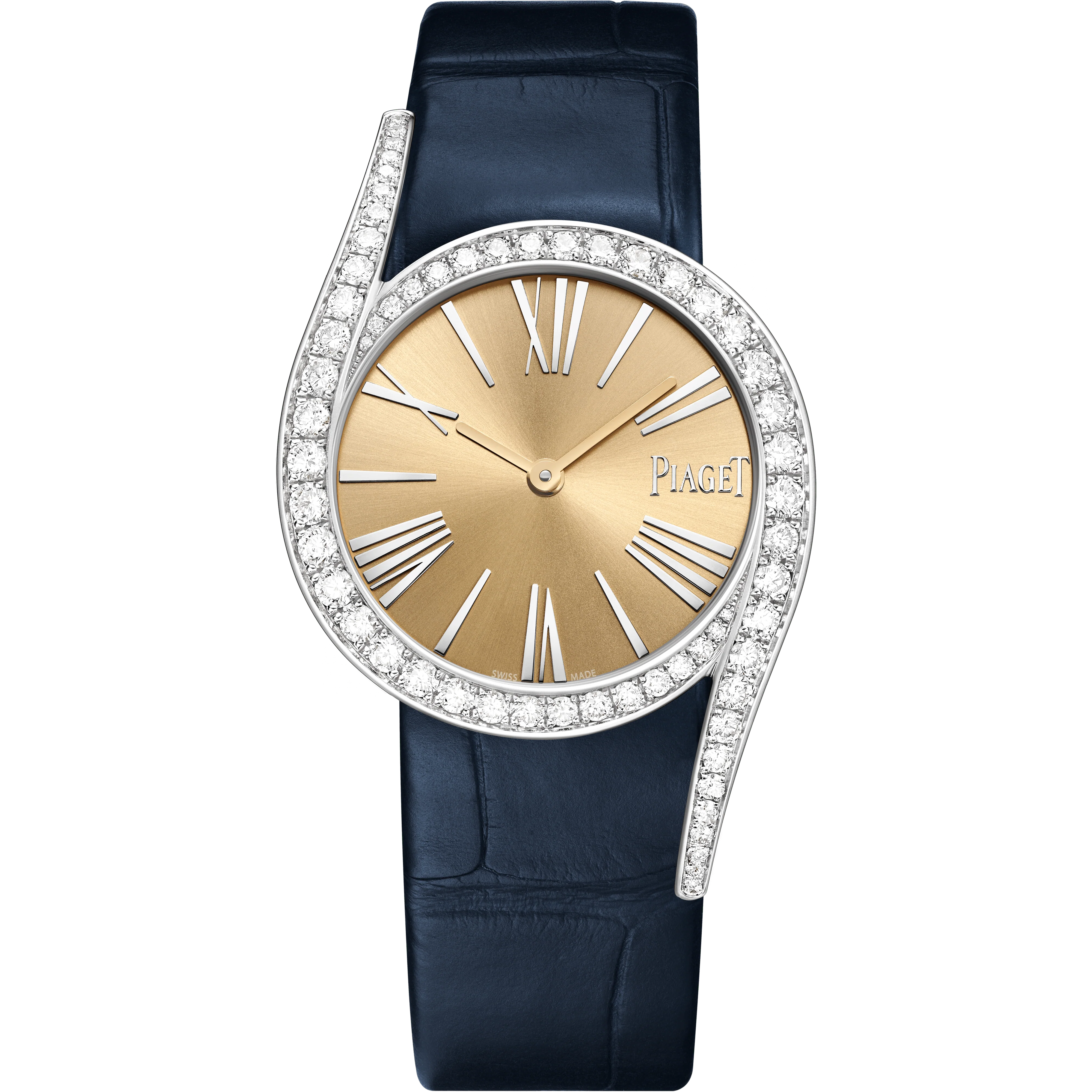Piaget Limelight Gala watch 32 mm Beige Dial with Diamonds 18K White Gold Strap G0A49360