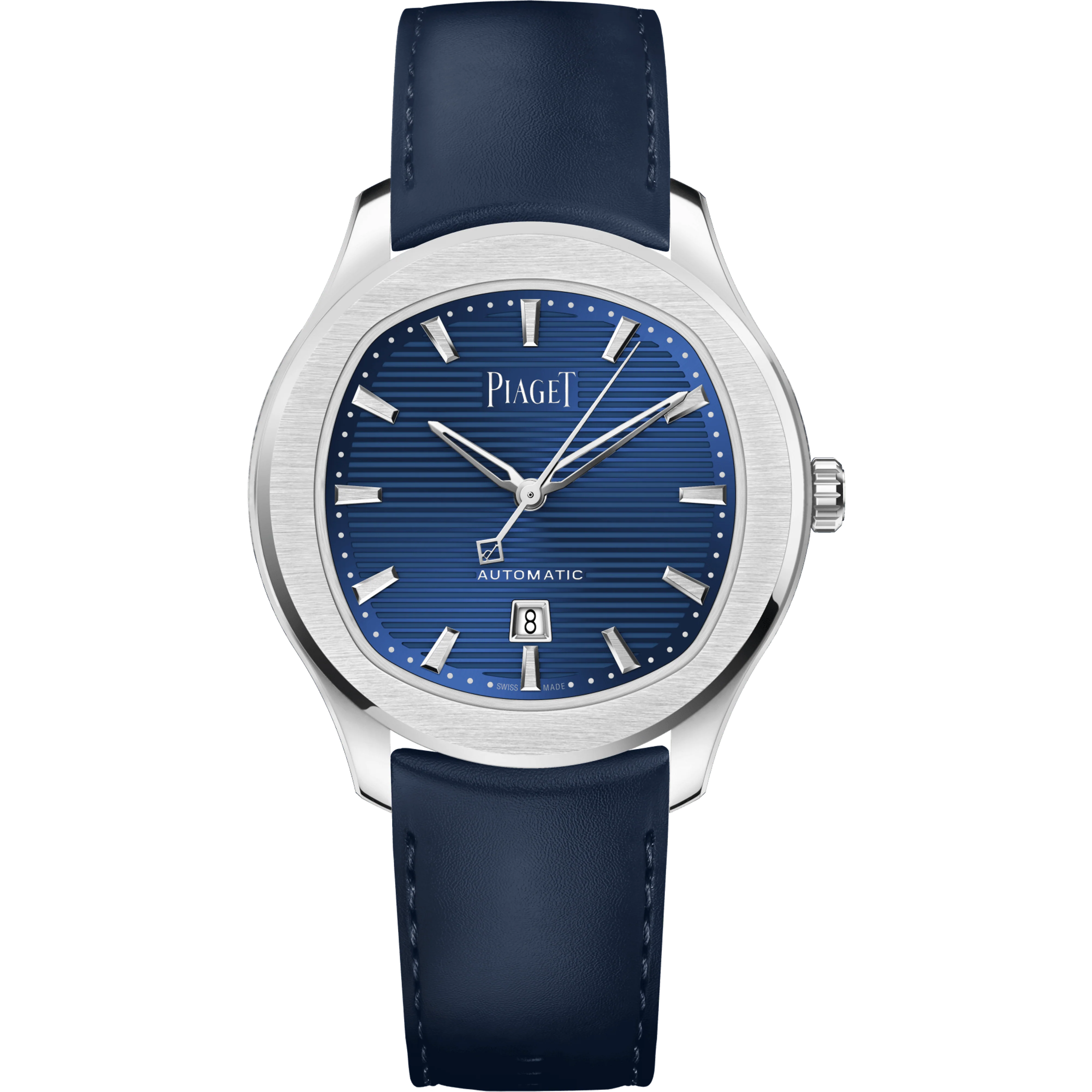 Piaget Polo Date watch 36 mm Blue Dial Stainless Steel Strap G0A47017