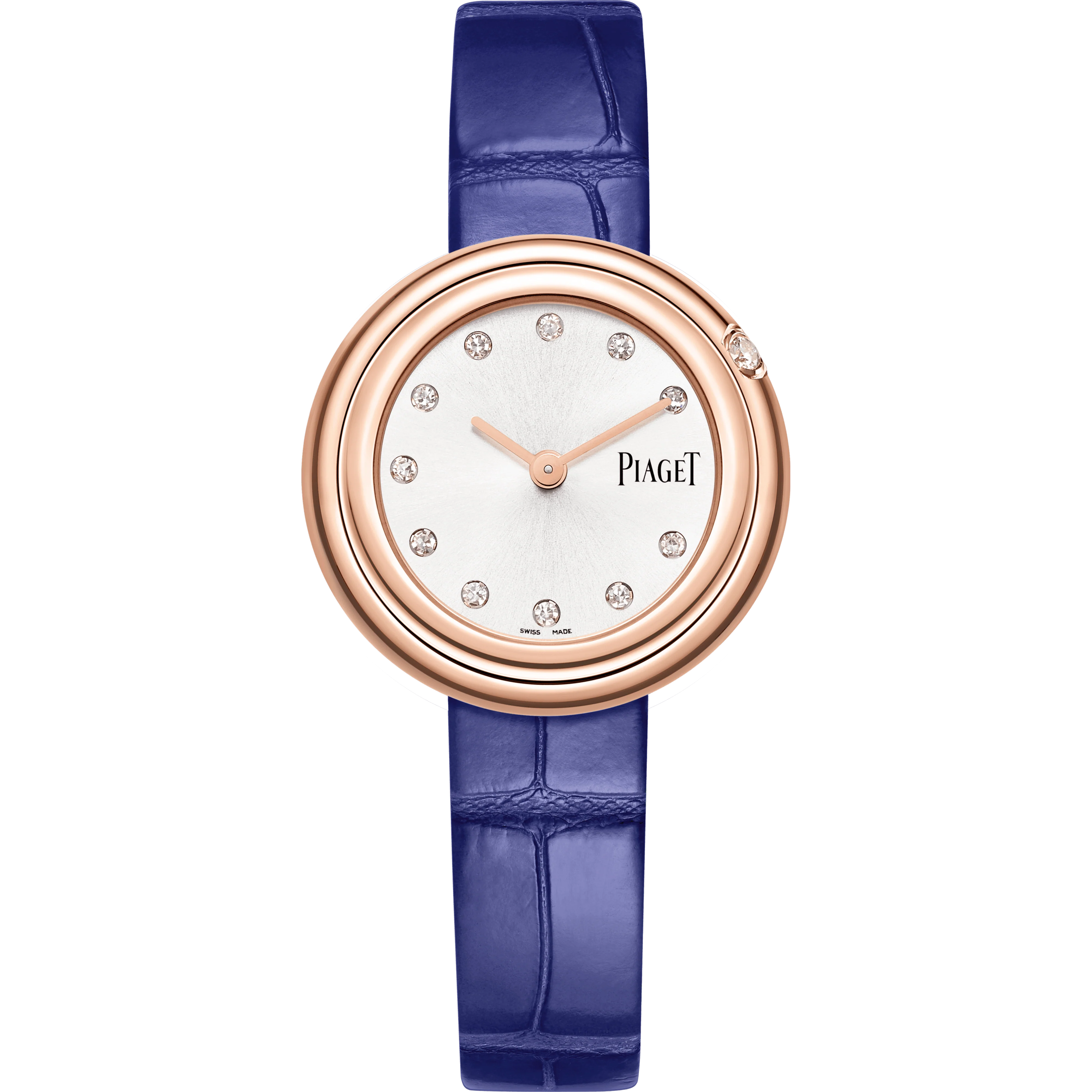 Piaget Possession watch 29 mm Silver Dial with Diamonds 18k Rose Gold Strap G0A44081