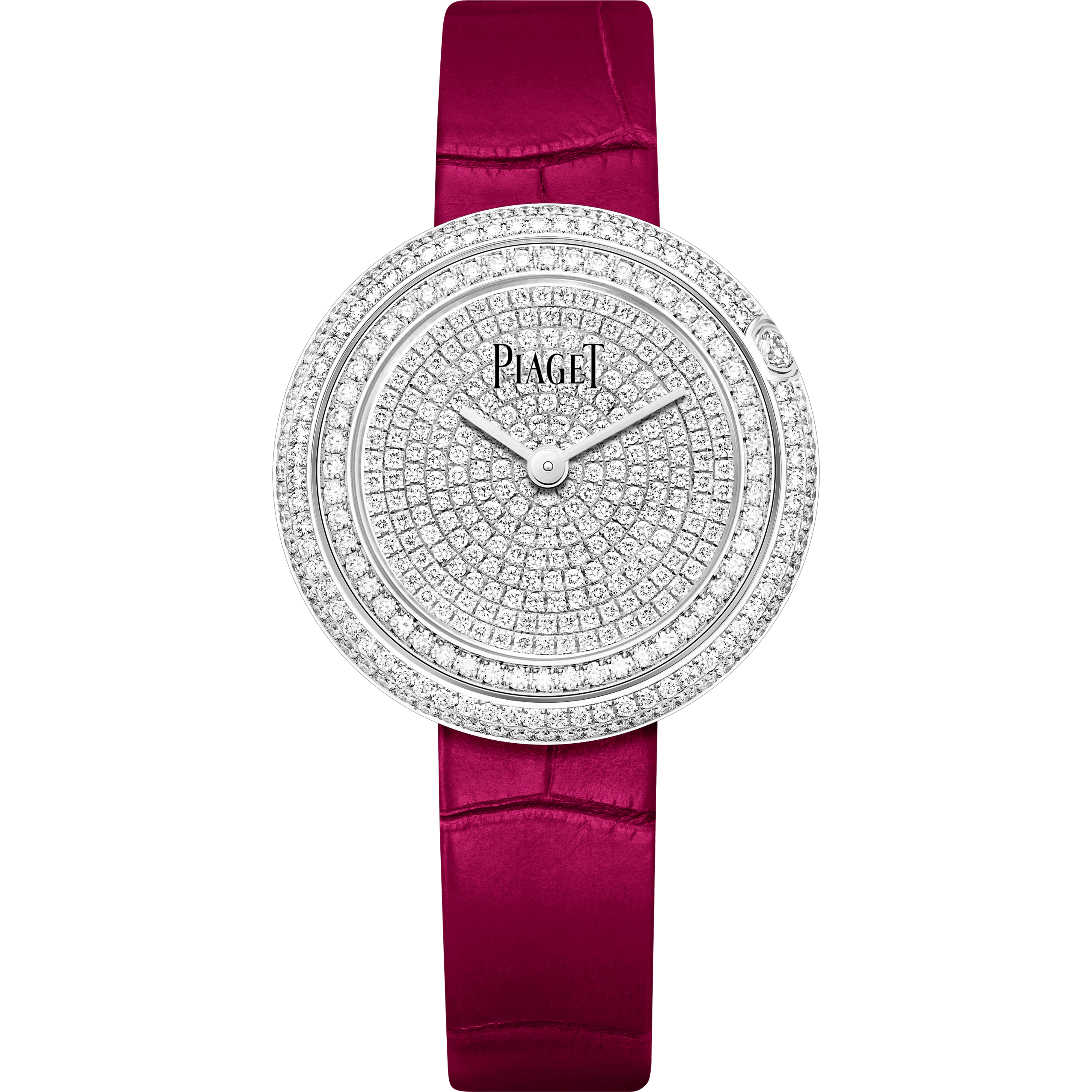 Piaget Possession watch 34 mm Diamond Paved Dial 18K White Gold Strap G0A44299