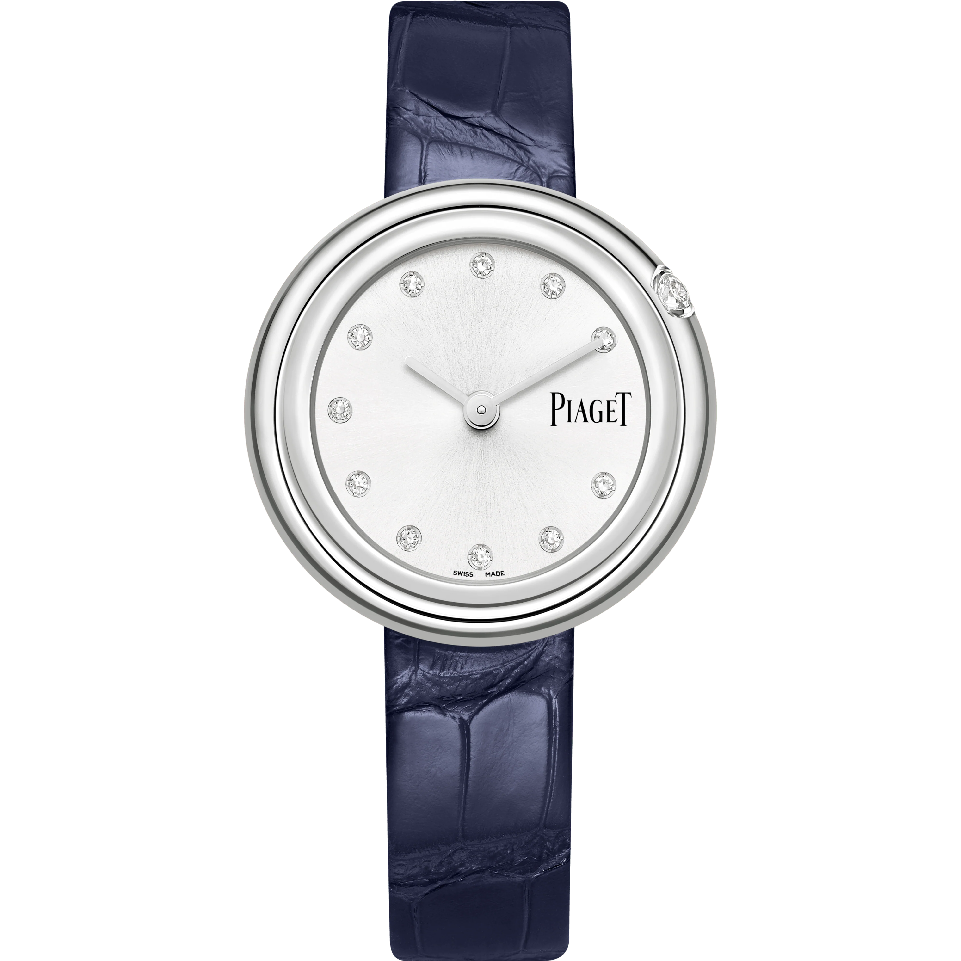Piaget Possession watch 34 mm Silver Dial with Diamonds Stainless Steel Strap G0A43090
