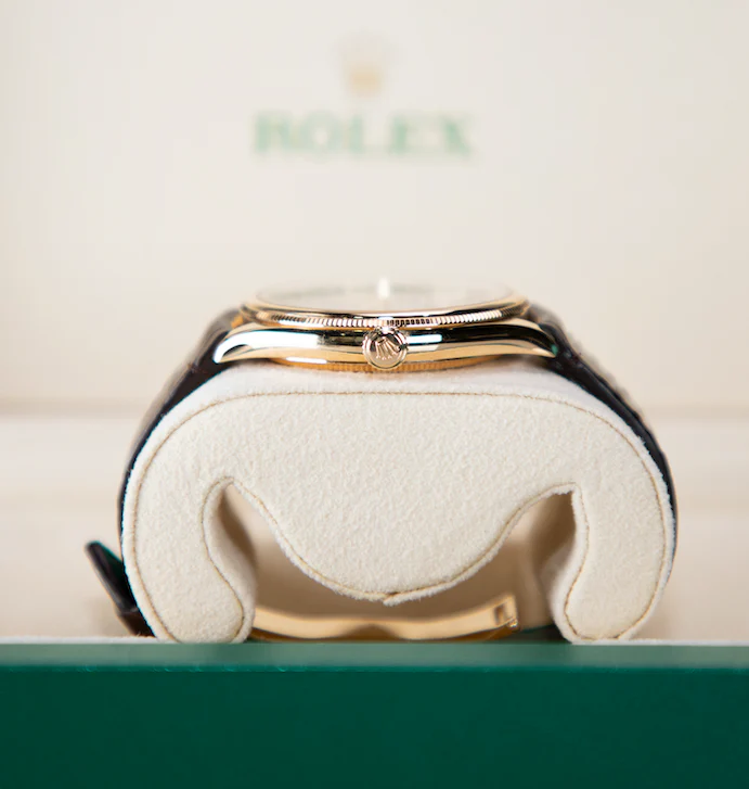 Rolex 1908 39mm Intense Black Dial Yellow Gold 52508 - Image 3