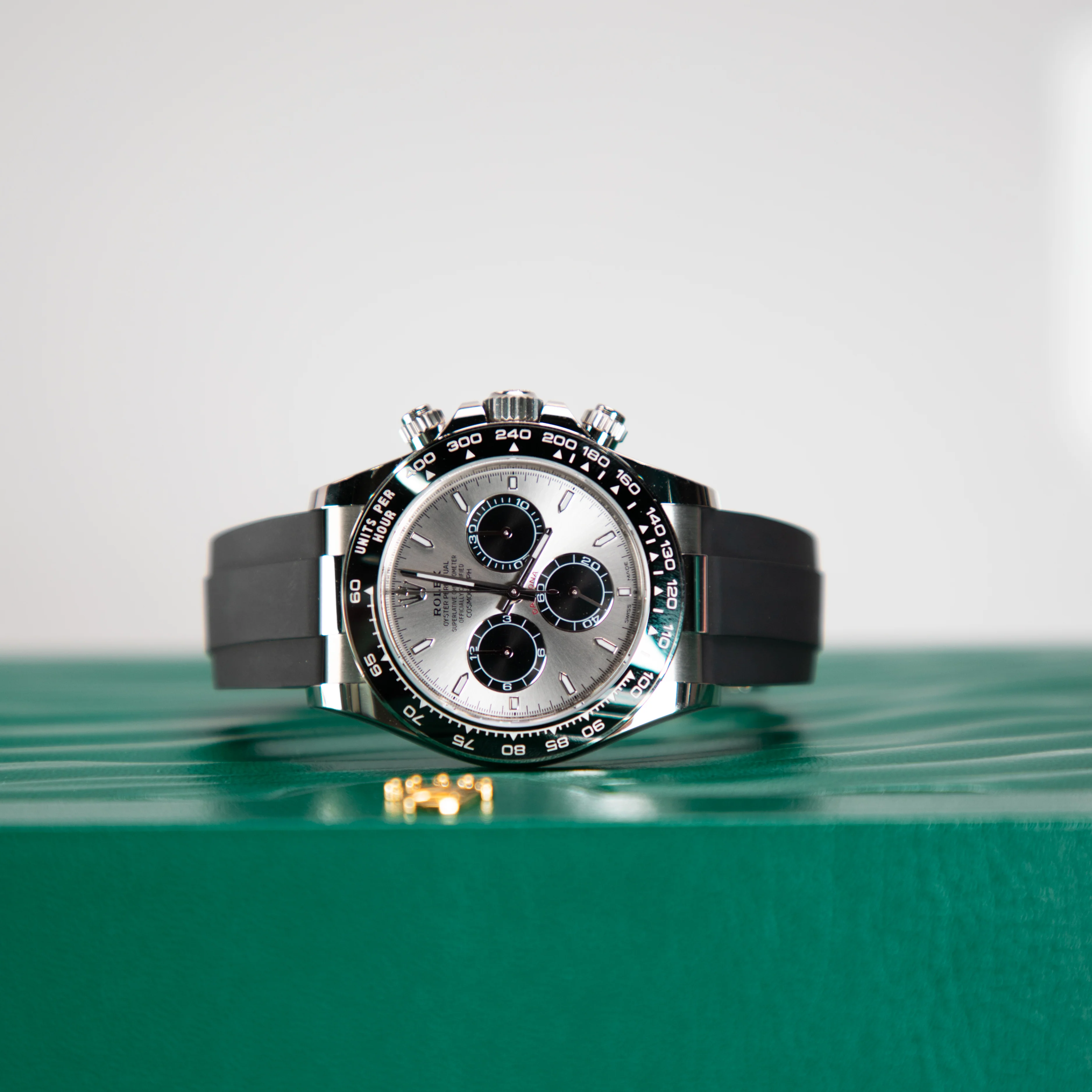 Rolex Cosmograph Daytona 40 mm Steel and Bright Black Dial 18 kt White Gold Oysterflex Bracelet 126519ln-0006 - Image 8