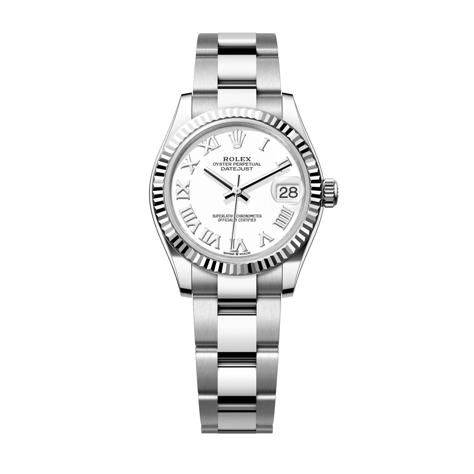 Rolex Datejust 31 mm White Dial Oystersteel and White Gold Oyster Bracelet 278274-0009