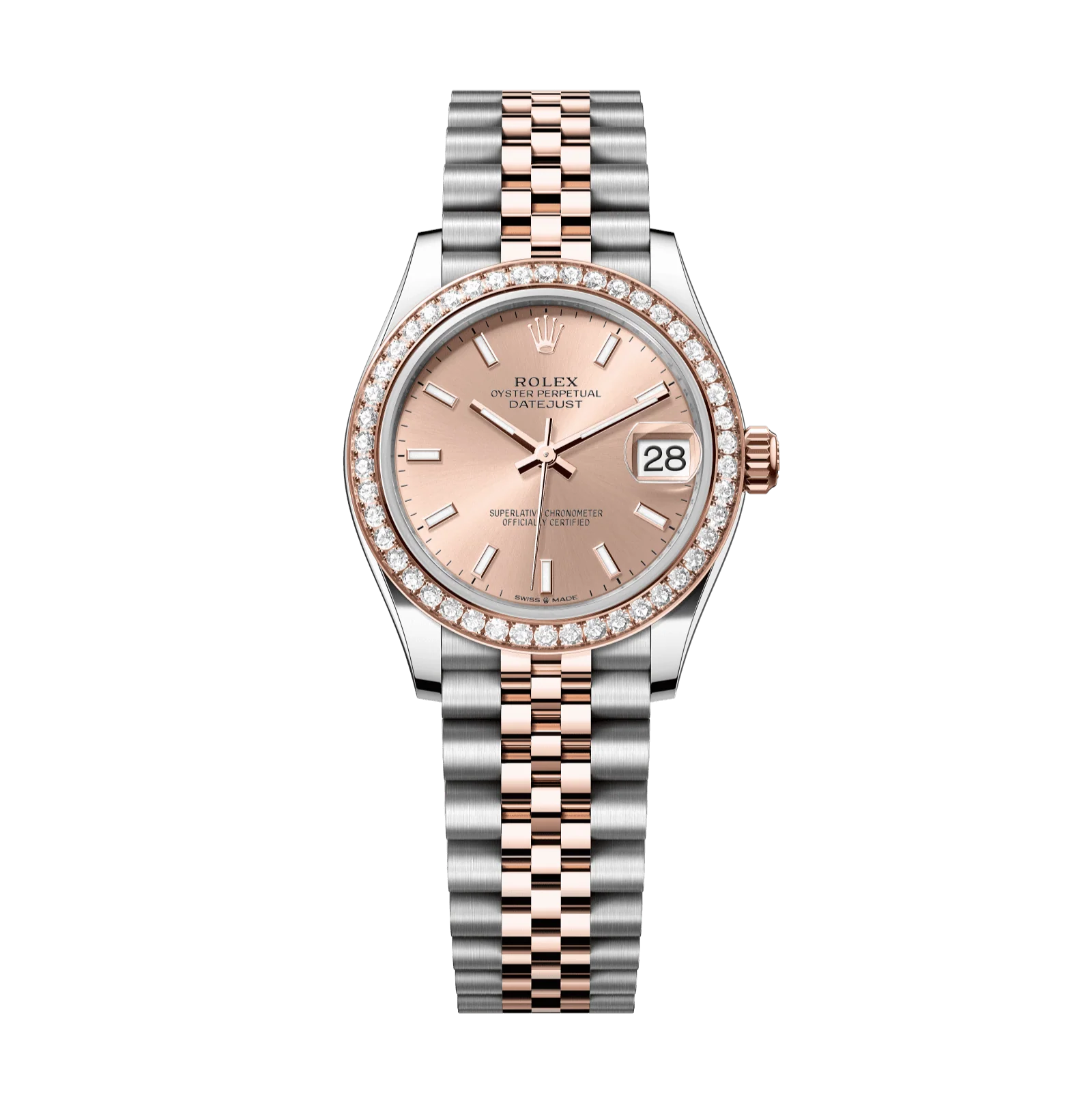 Rolex Datejust 31mm Rosé Dial Oystersteel & Everose Gold 278381rbr-0010