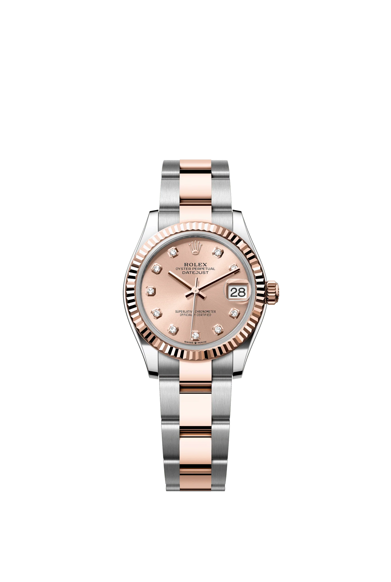 Rolex Datejust 31mm Rosé Diamond Dial Oystersteel & Everose Gold 278271