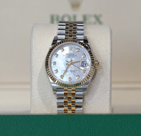 Rolex Datejust 31mm Silver Diamond Dial Stainless Steel & Yellow Gold 278273 - Image 2