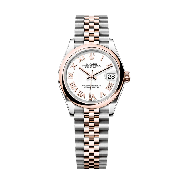 Rolex Datejust 31mm White Dial Oystersteel & Everose Gold 278241-0002