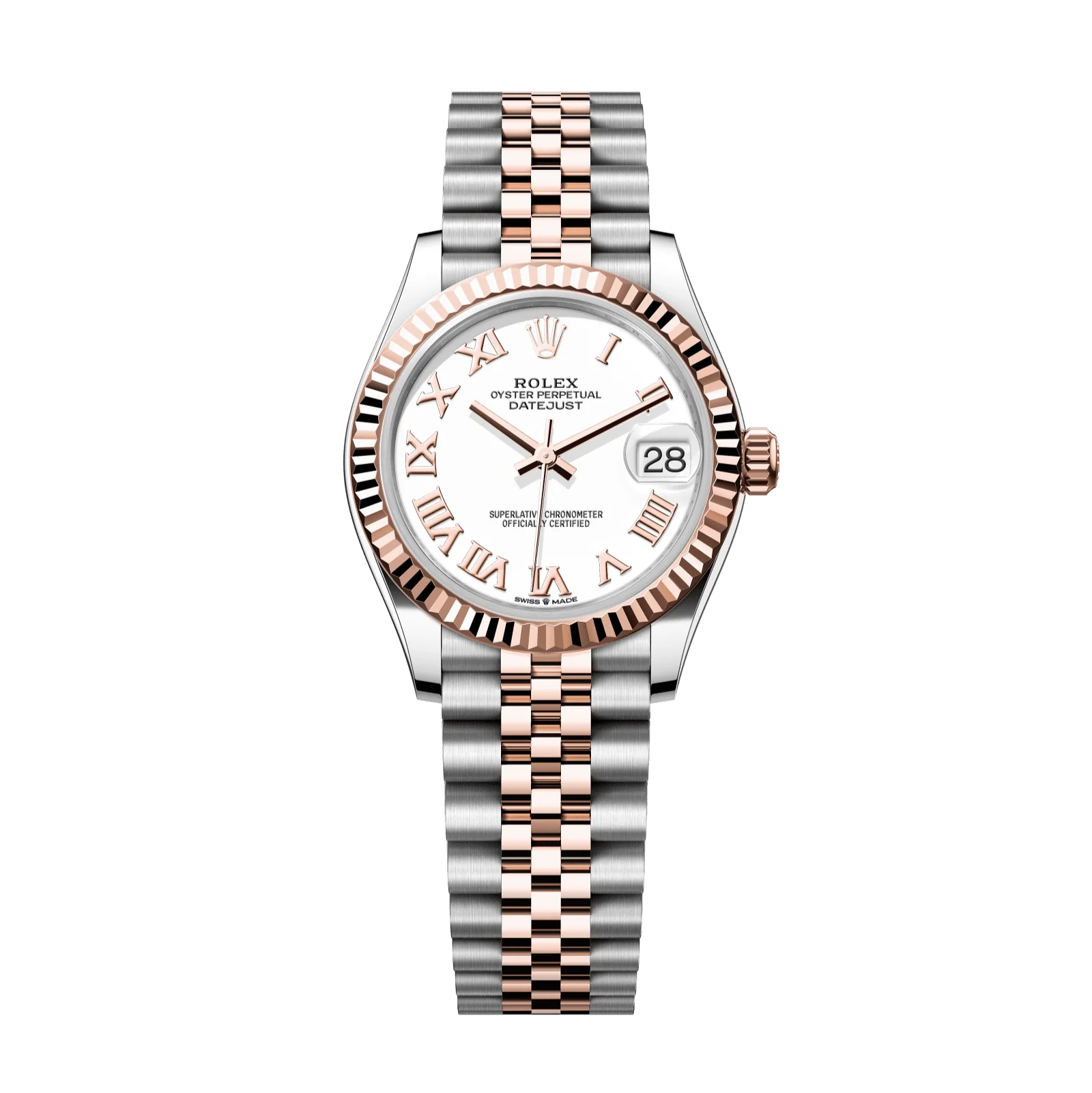 Rolex Datejust 31mm White Dial Oystersteel & Everose Gold 278271-0002