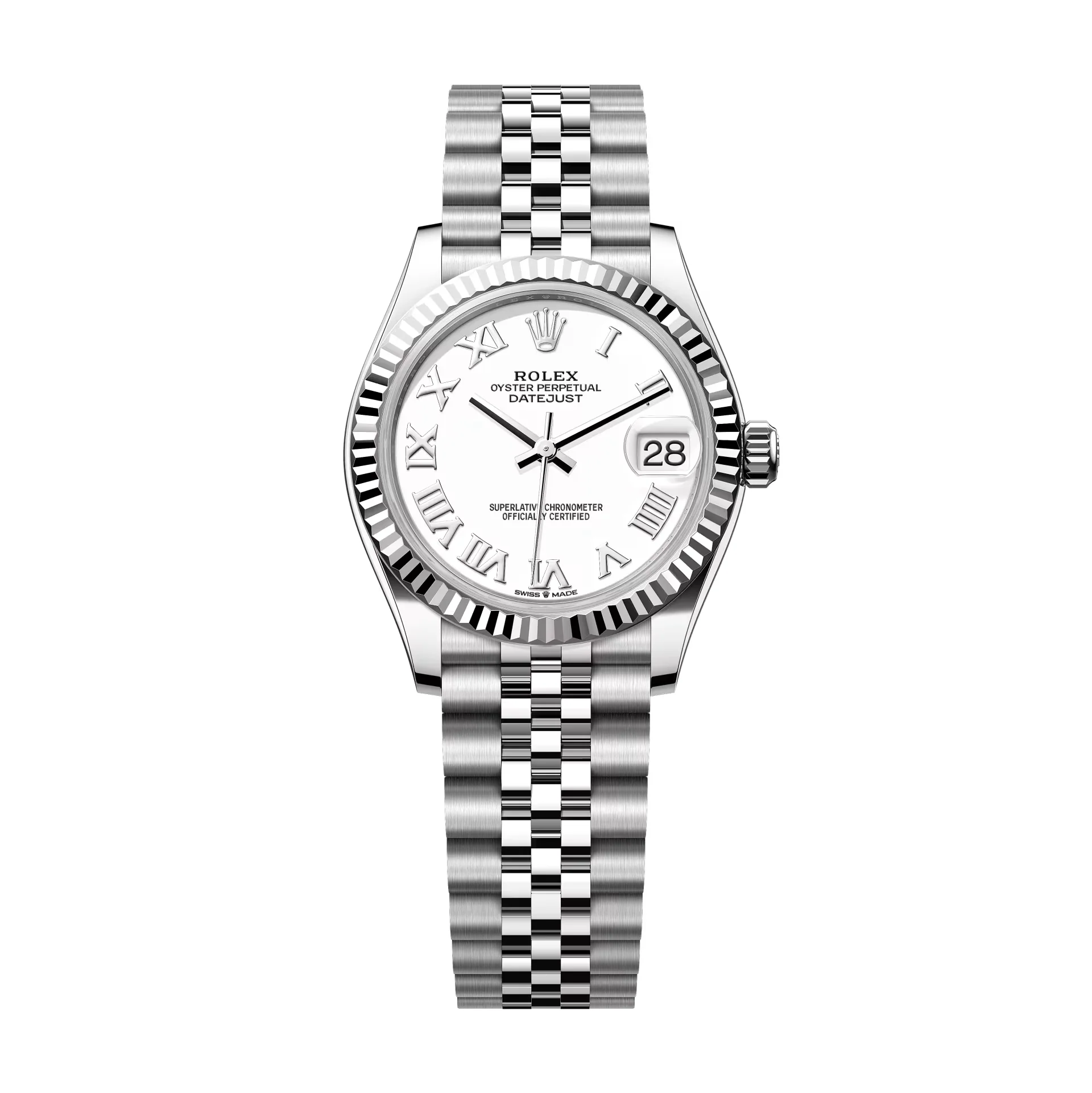 Rolex Datejust 31mm White Roman Dial Oystersteel 278274-0010