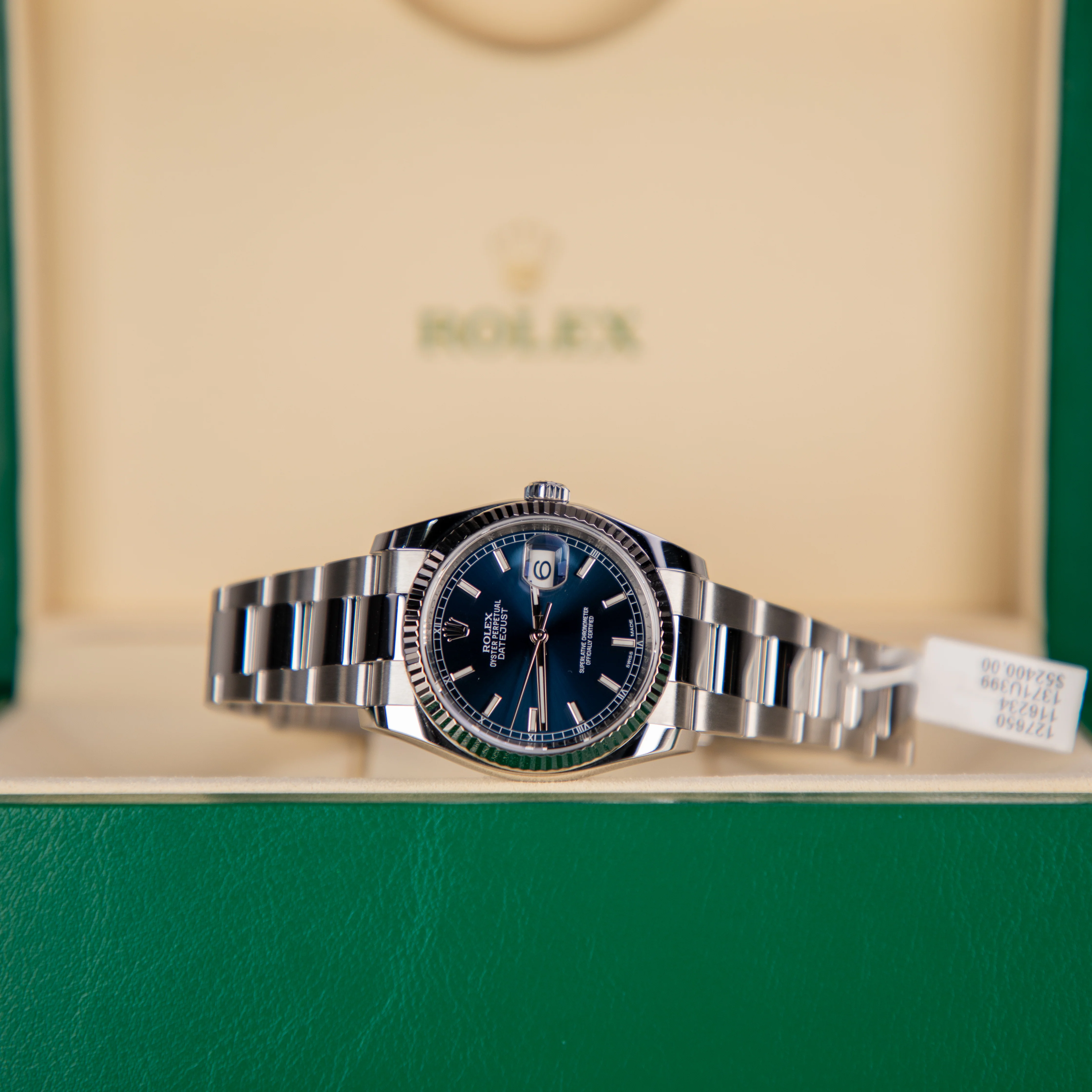 Rolex Datejust 36mm Bright Blue Dial Oystersteel and White Gold Oyster Bracelet 126234-0018 - Image 2