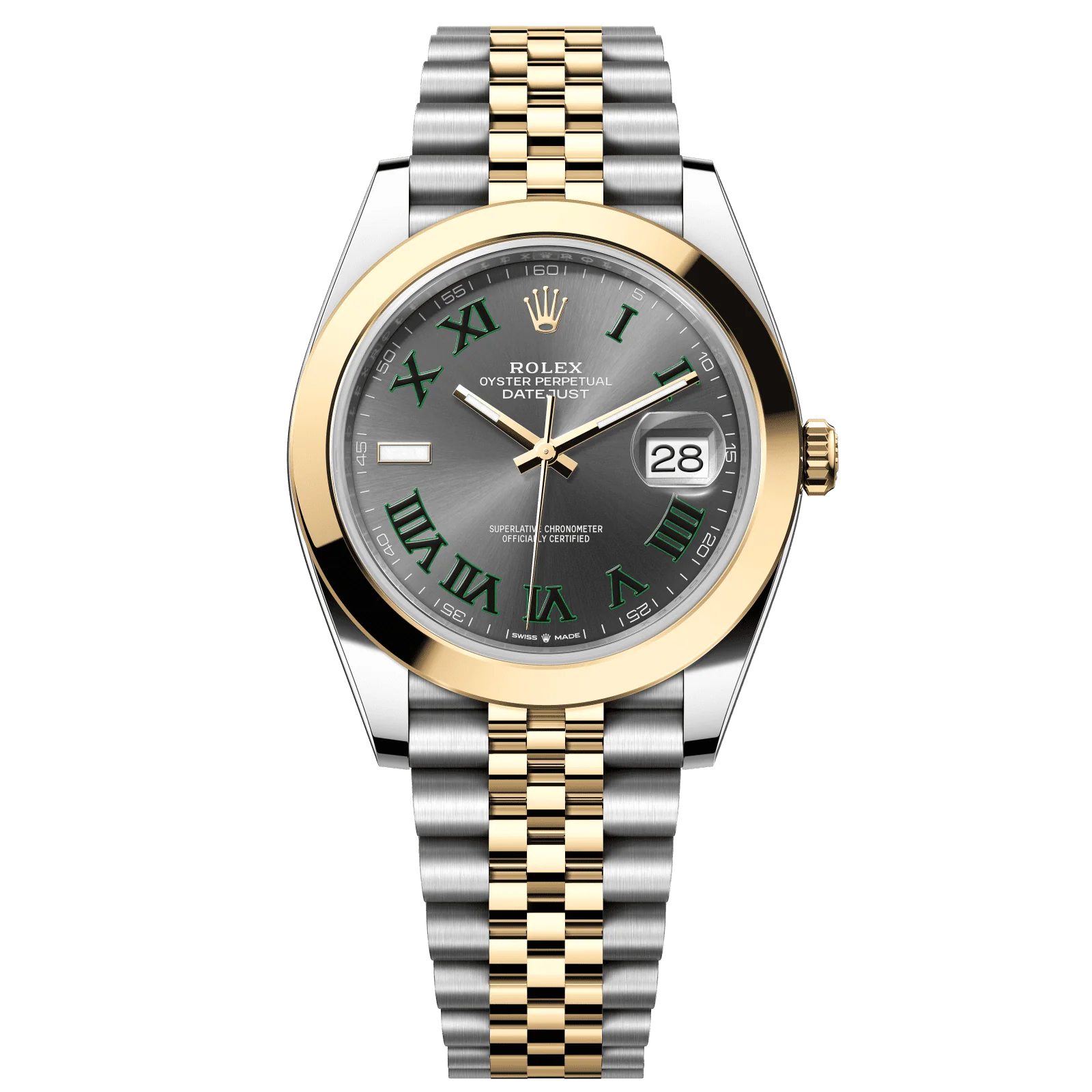 Rolex Datejust 41 mm Slate Dial Oystersteel and 18k Yellow Gold Jubilee Bracelet 126303-0020