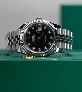 2025 Rolex Datejust 41mm Black Diamond Dial Stainless Steel 126334 - Image 2