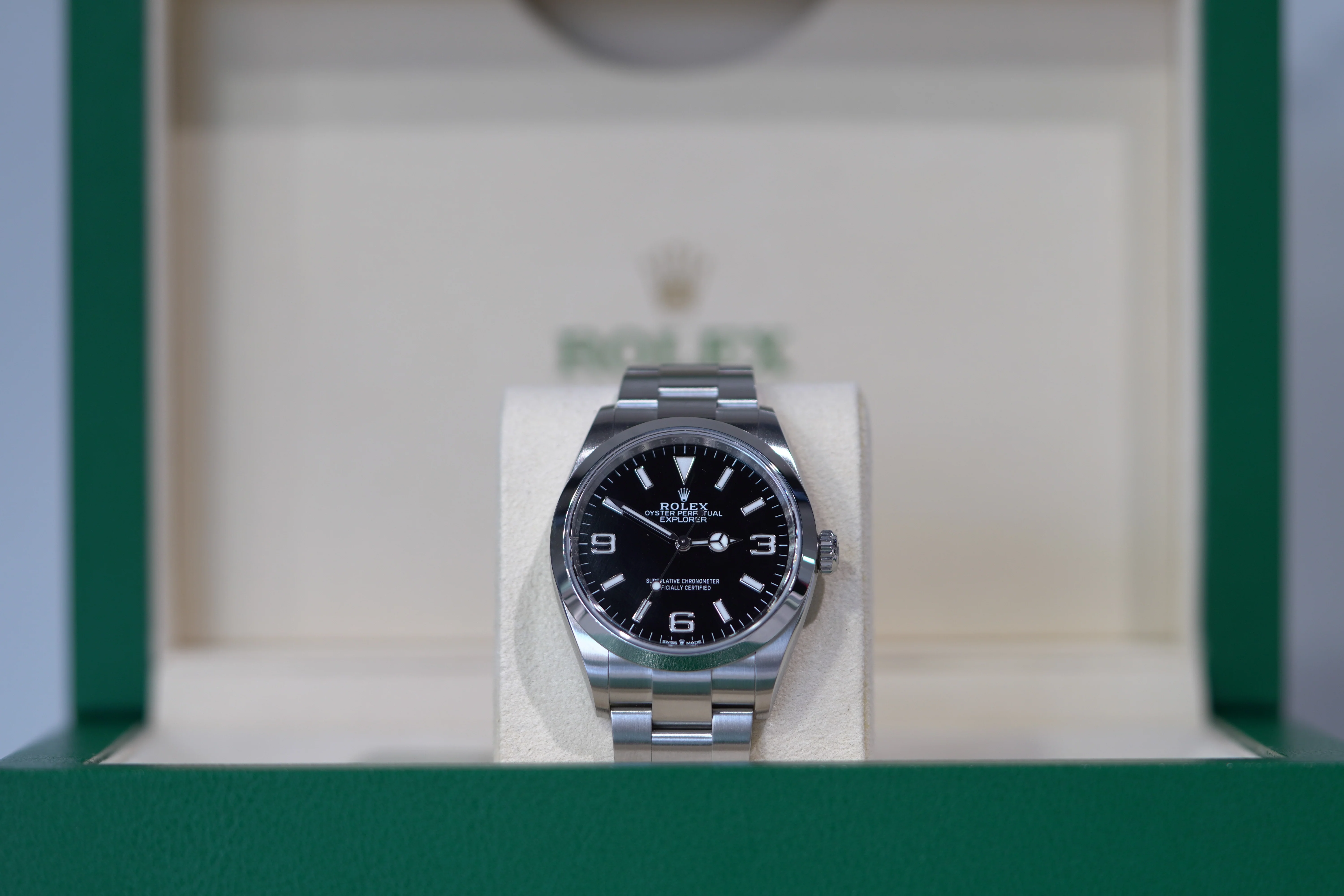 Rolex Explorer 36 mm Black Dial Oystersteel Oyster Bracelet 124270-0001 - Image 2