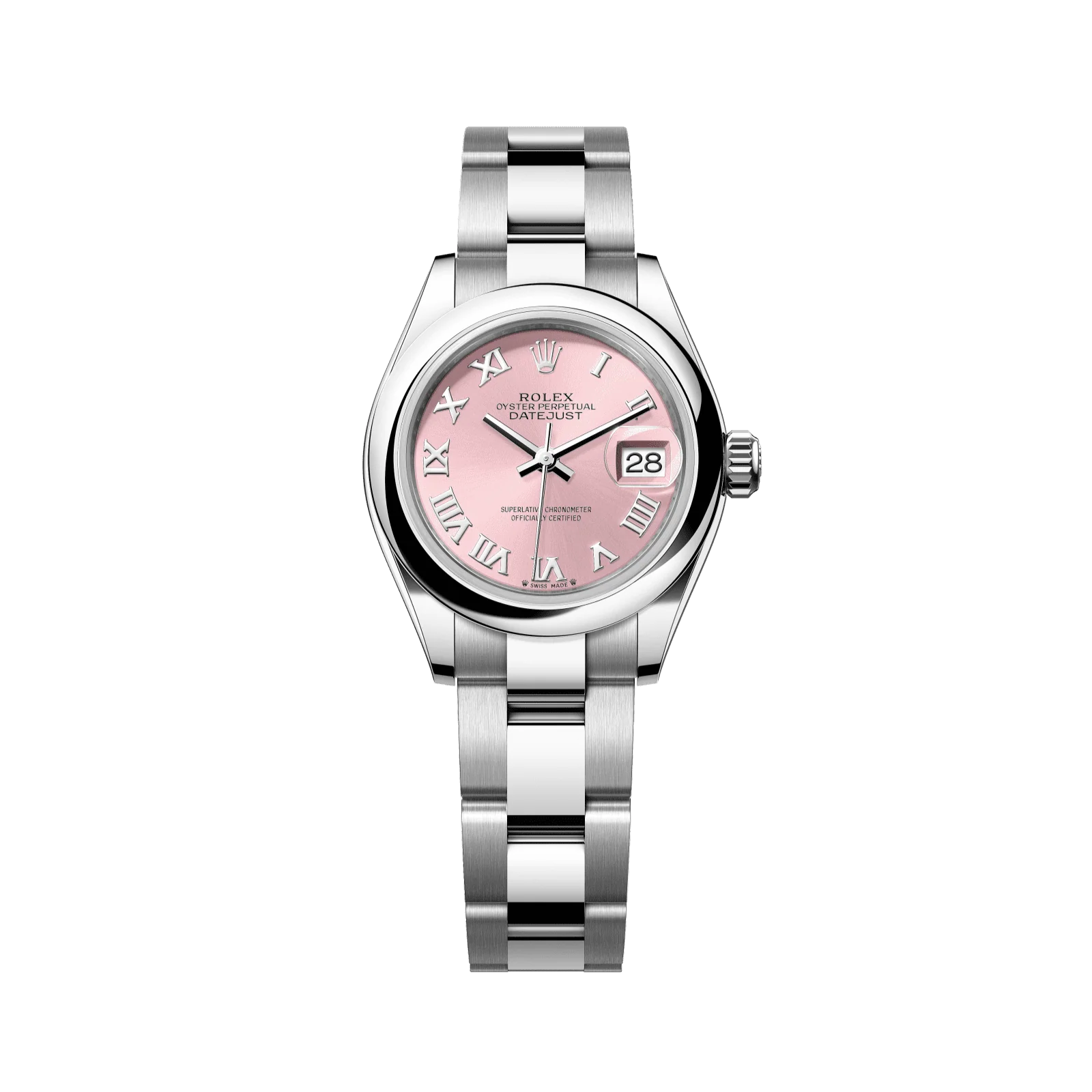 Rolex Lady-Datejust 28 mm Pink Dial Oystersteel Oyster Bracelet 279160-0014