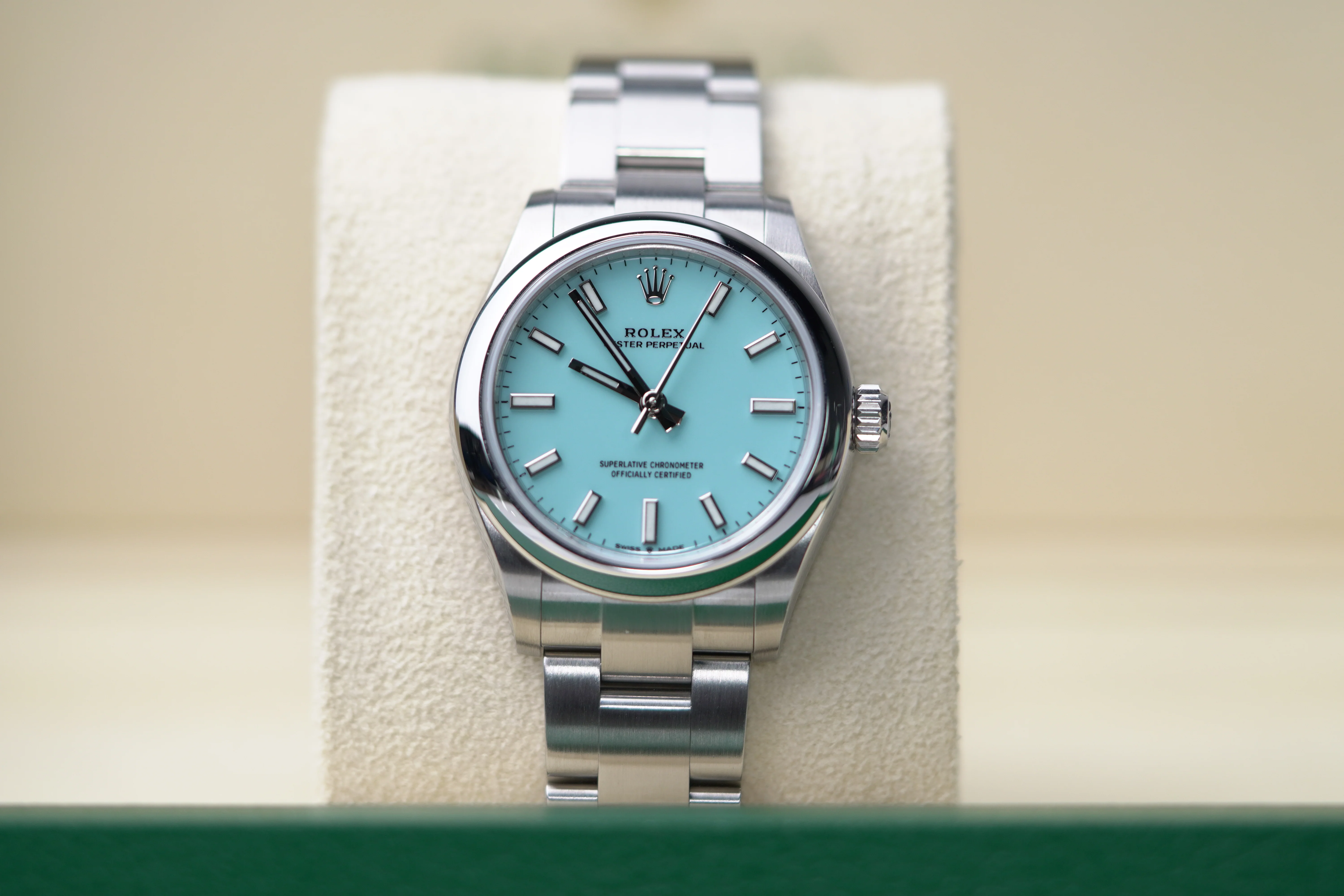 Rolex Oyster Perpetual 31 mm Turquoise Blue Dial Oystersteel Oyster Bracelet 277200-0007 - Image 2