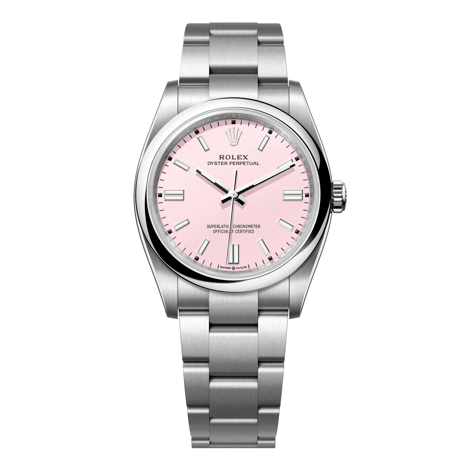 Rolex Oyster Perpetual 36 mm Candy Pink Dial Oystersteel Oyster Bracelet 126000-0008