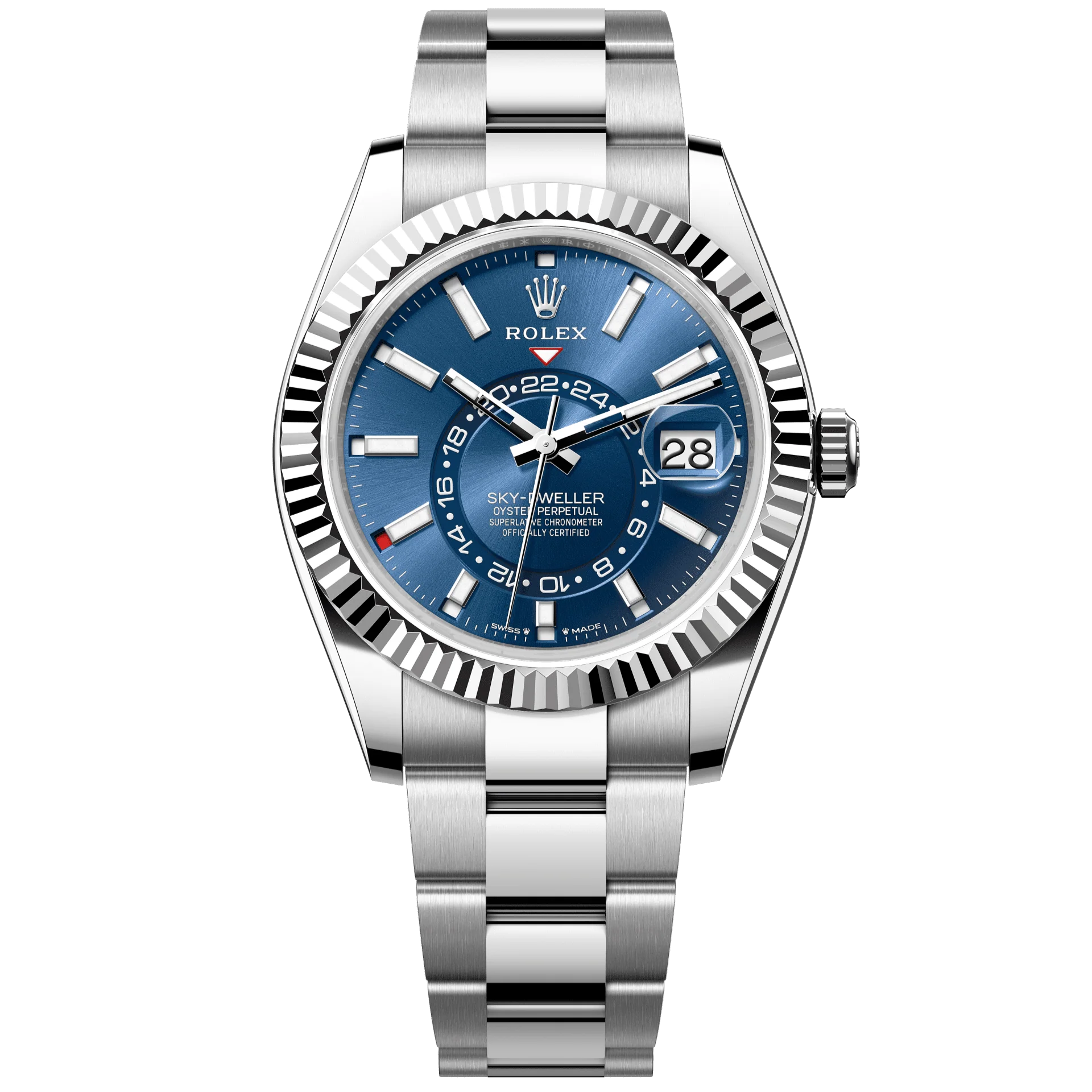 Rolex Sky-Dweller 42 mm bright blue Dial Oystersteel and yellow gold Oyster Bracelet 336934-0005
