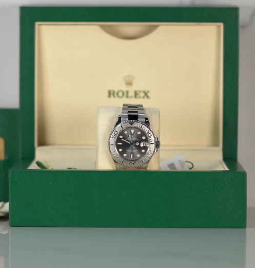 Rolex Yacht-Master 37 mm Slate Dial Oystersteel And Platinum Oyster Bracelet 268622-0002 - Image 3
