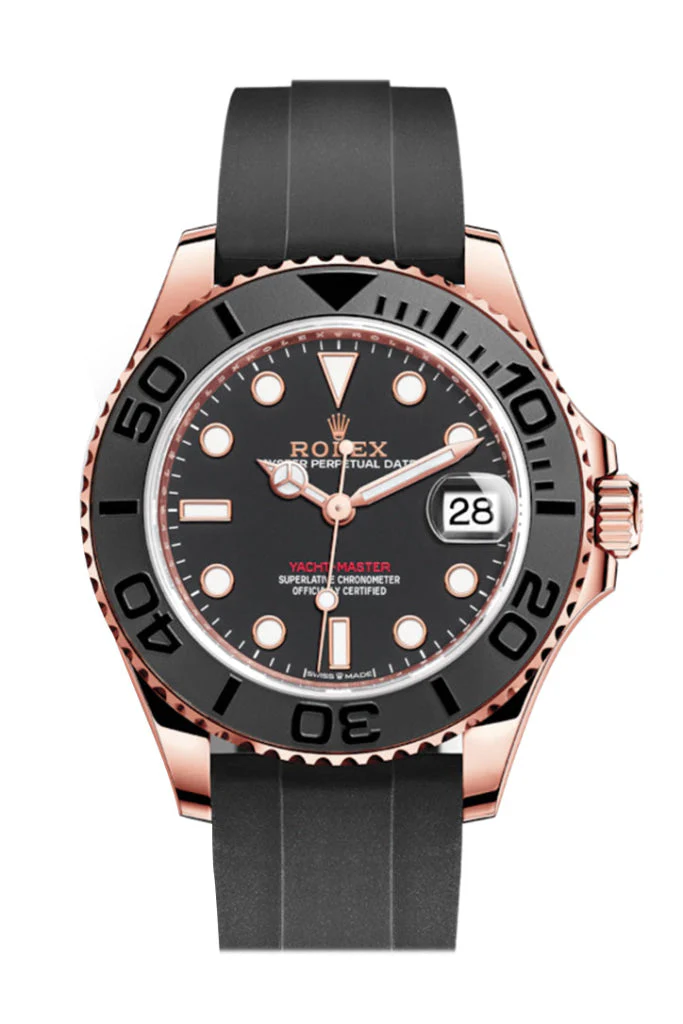 Rolex Yacht-Master 37mm Black Dial Everose Gold 268655