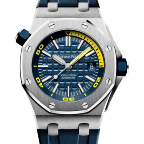 Audemars Piguet Royal Oak Offshore 42mm Blue & Stainless Steel Dial Blue Strap 15710ST.OO.A027CA.01