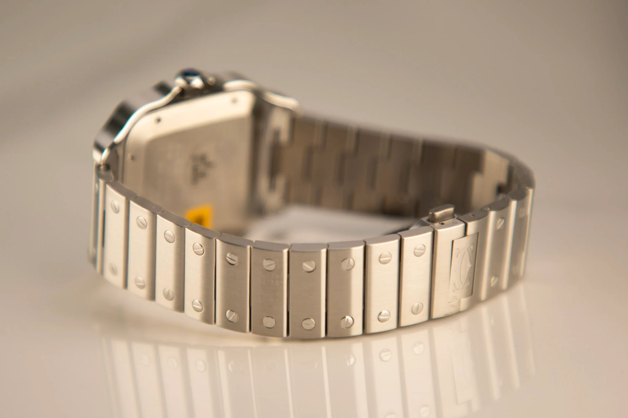 Cartier Santos Large 47.5 mm x 39.8 mm Silver Dial Steel Bracelet WSSA0018 - Image 4