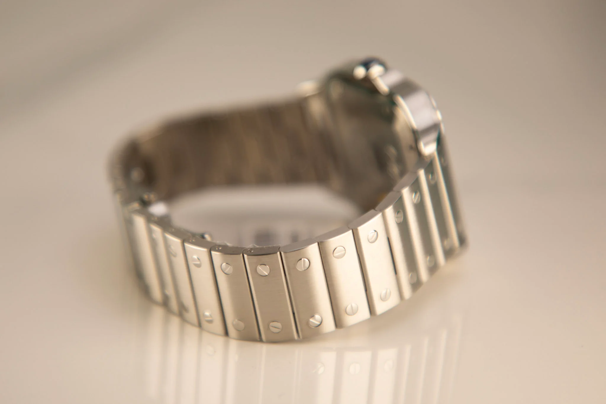 Cartier Santos Large 47.5 mm x 39.8 mm Silver Dial Steel Bracelet WSSA0018 - Image 5
