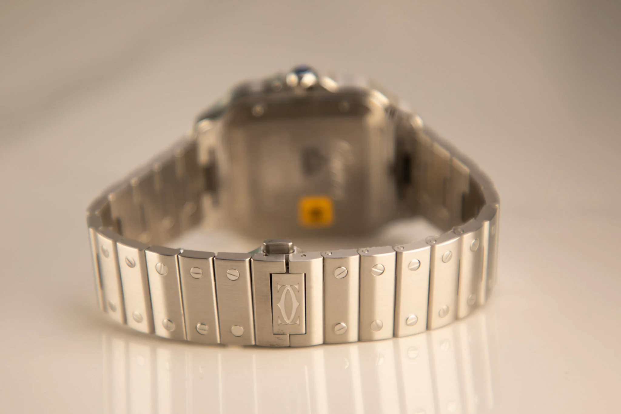 Cartier Santos Large 47.5 mm x 39.8 mm Silver Dial Steel Bracelet WSSA0018 - Image 7