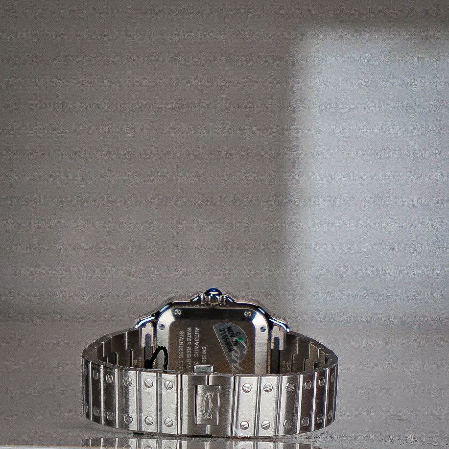 Cartier Santos 41.9 mm x 35.1 mm Medium Steel Silver Dial Bracelet WSSA0029 - Image 13