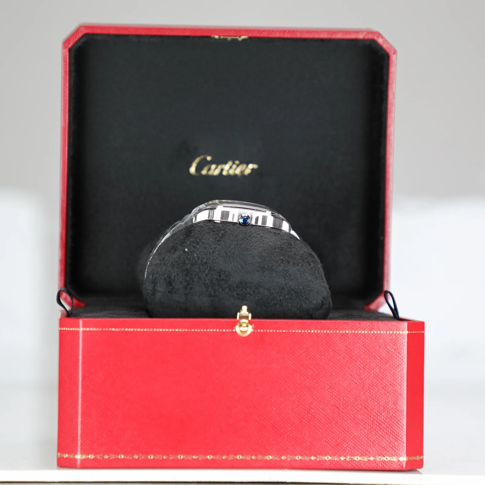 Cartier Santos 41.9 mm x 35.1 mm Medium Steel Silver Dial Bracelet WSSA0029 - Image 5