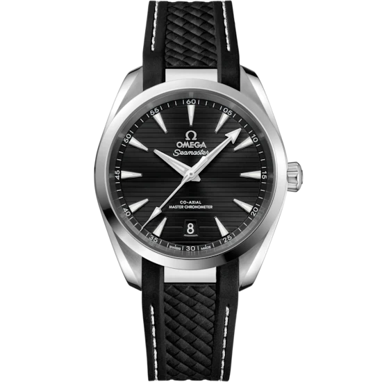 Seamaster Aqua Terra 150M 38 mm, steel on rubber strap 220.12.38.20.01.001