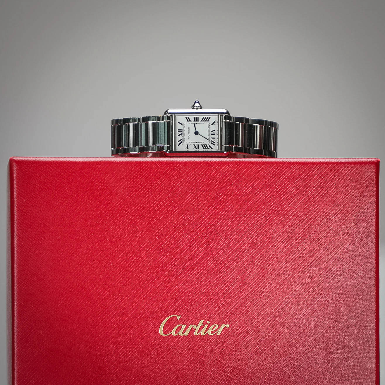 Cartier Tank Must 29.5 mm x 22.0 mm Silver Dial Steel Bracelet WSTA0107 - Image 4