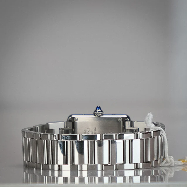 Cartier Tank Must 29.5 mm x 22.0 mm Silver Dial Steel Bracelet WSTA0107 - Image 7