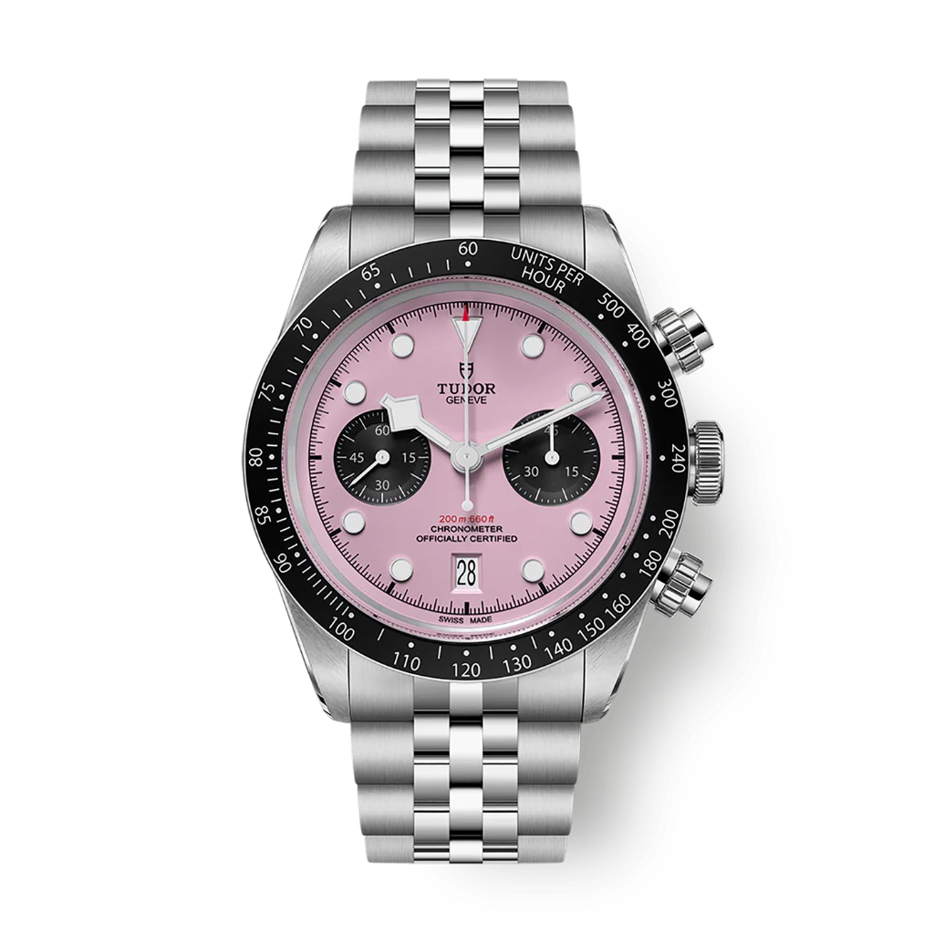 Tudor Black Bay Chrono 41 mm Pink Dial Stainless Steel Bracelet M79360N-0019