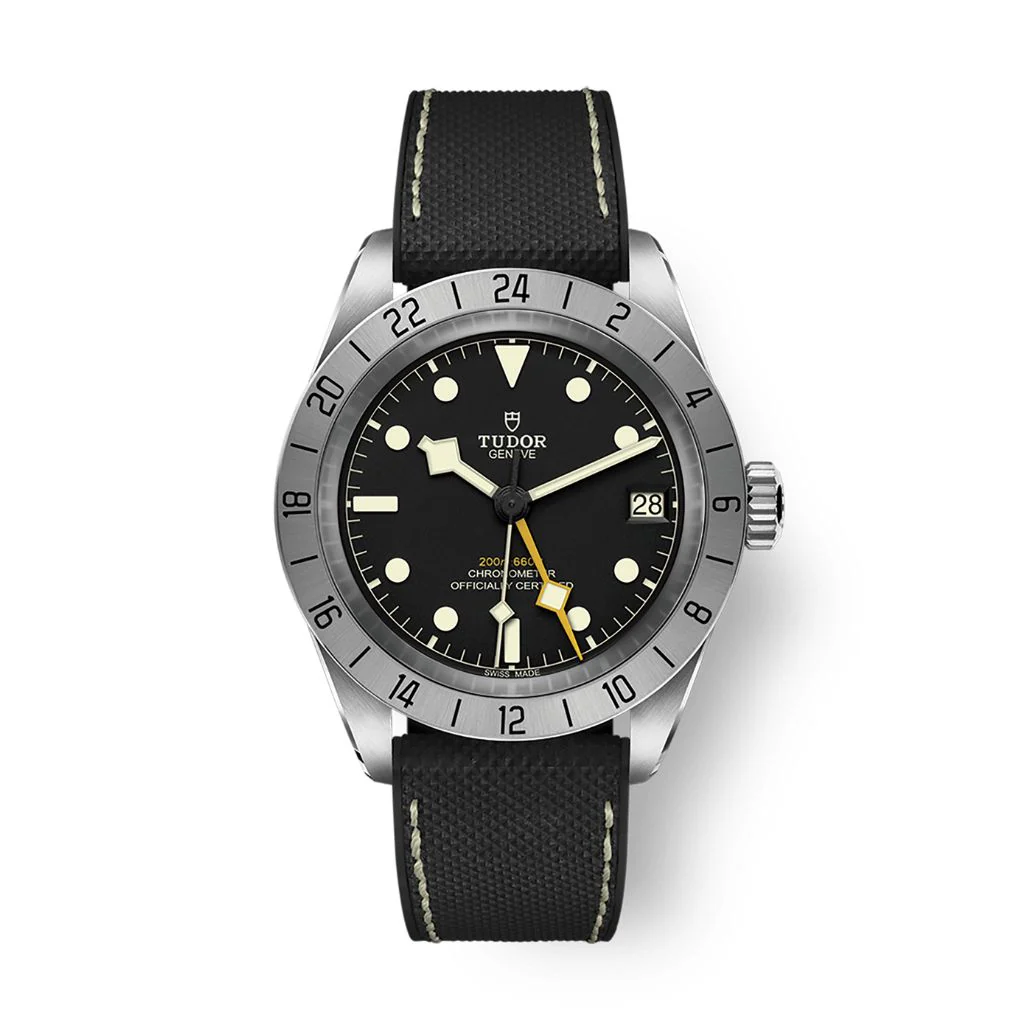 Tudor Black Bay Pro 39 mm Black Dial Stainless Steel Rubber Strap M79470-0003