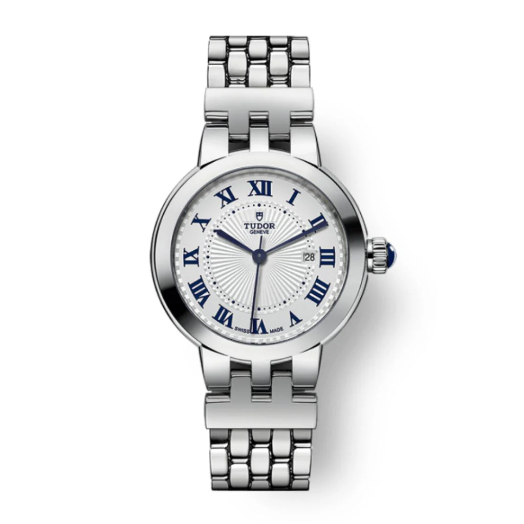 Tudor Clair de Rose 30 mm Silver Dial Stainless Steel Bracelet M35500-0001