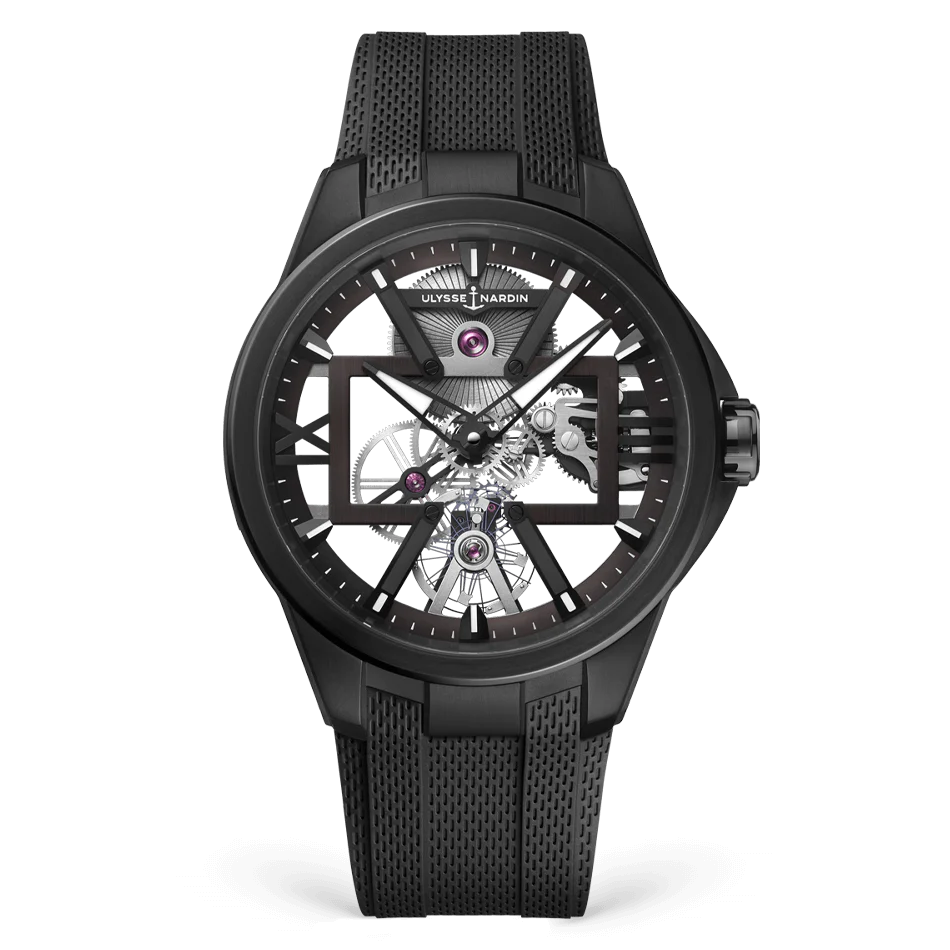 Ulysse Nardin Blast Skeleton X 42 mm White Dial Titanium Rubber Strap 3713-260-3/BLACK