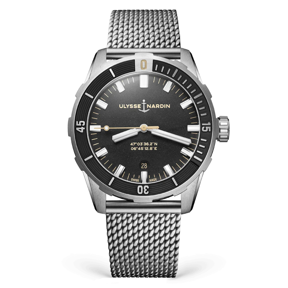 Ulysse Nardin Diver 42 mm Black Dial Stainless Steel Bracelet 8163-175-7MIL/92