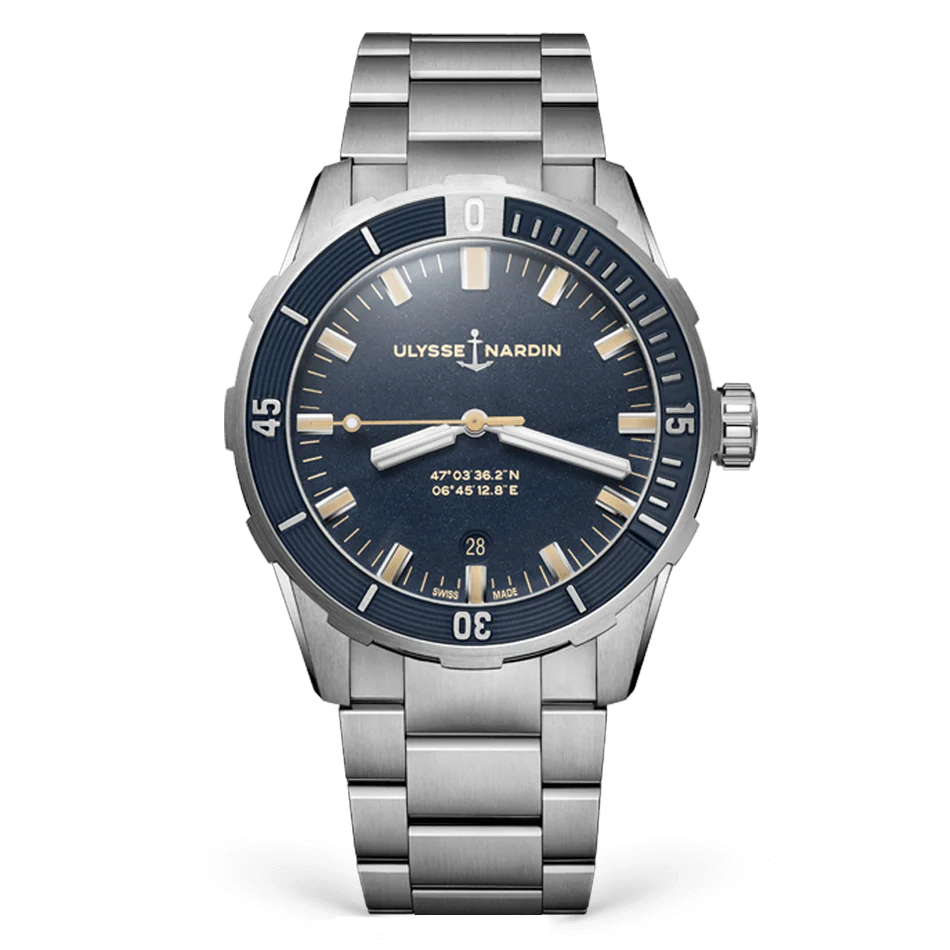 Ulysse Nardin Diver 42 mm Dark Blue Dial Stainless Steel Bracelet 8163-175-7M/93