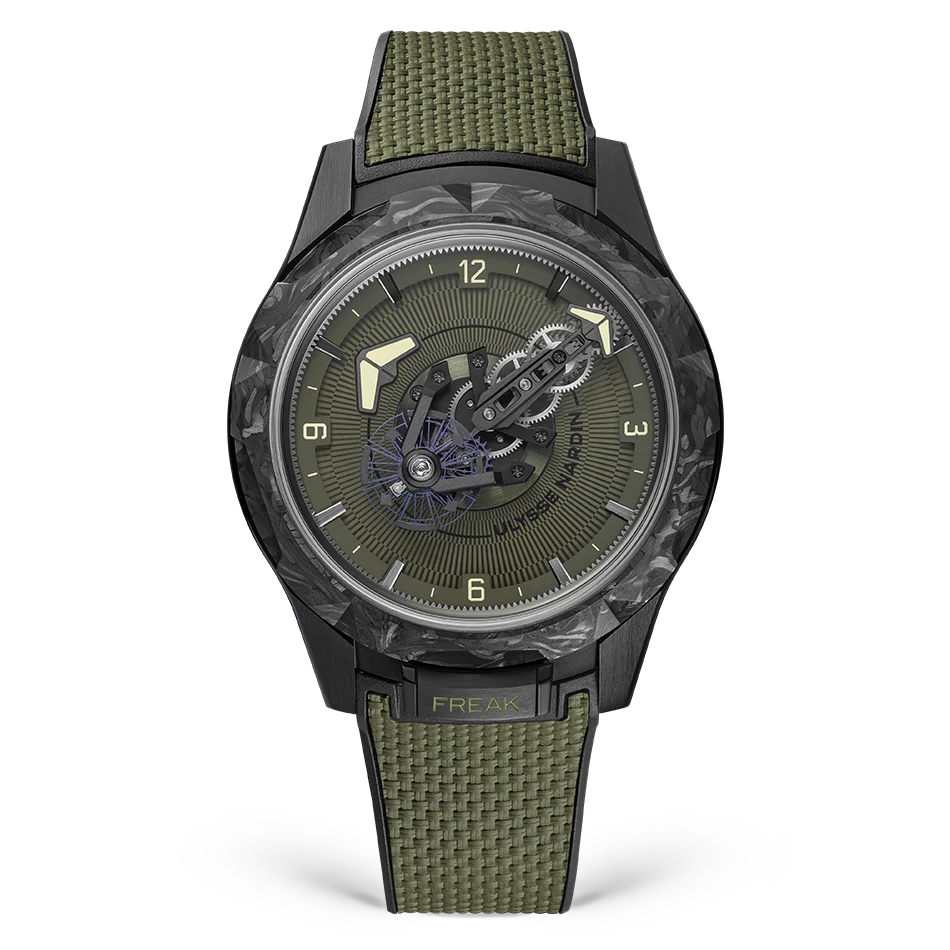 Ulysse Nardin Freak ONE OPS 44 mm Khaki Green Dial Titanium Rubber Strap 2403-500-8A/3A
