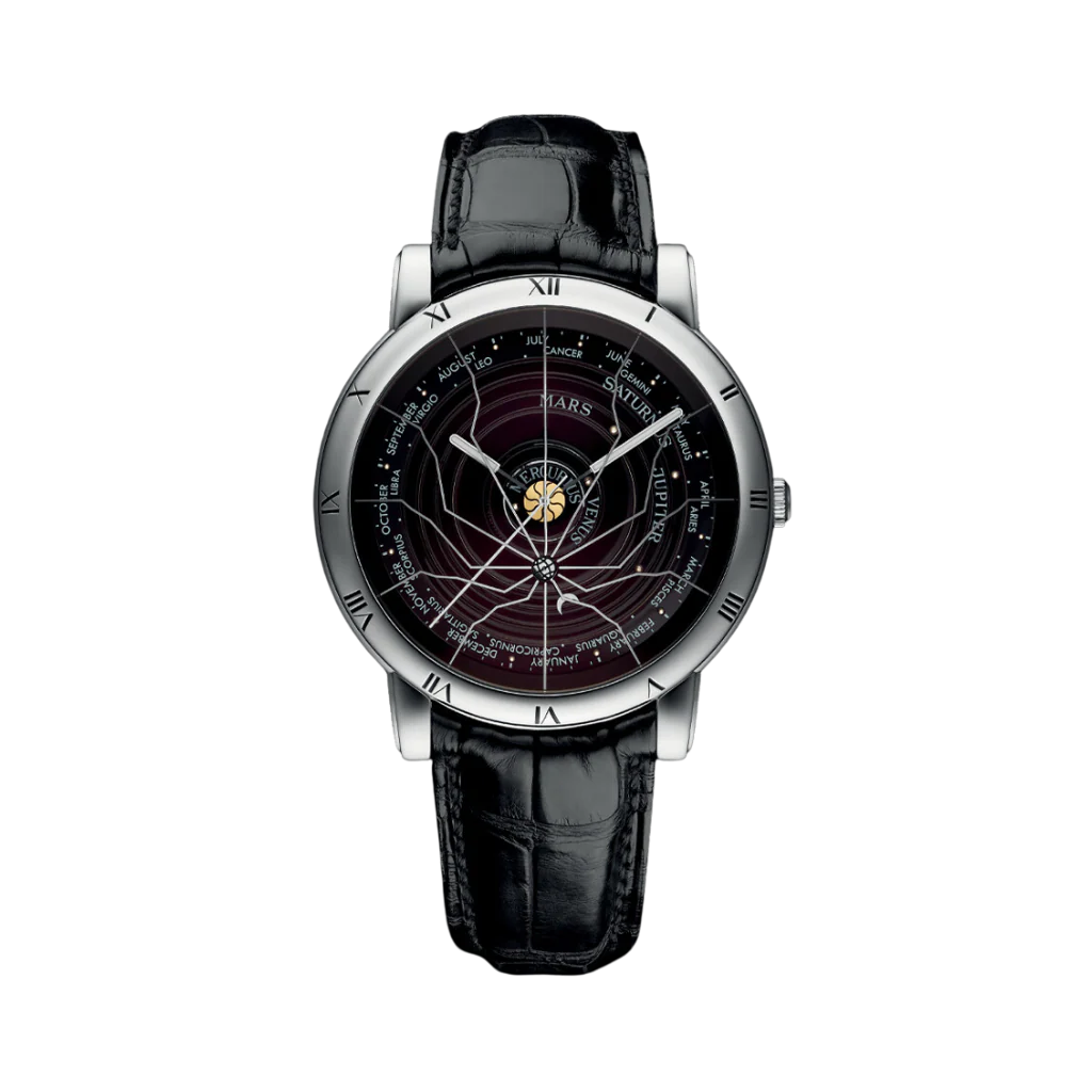 Ulysse Nardin Trilogy 41 mm Dark Grey Dial Platinum Leather Strap 839-70
