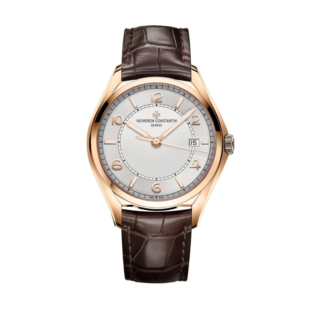 Vacheron Constantin Fiftysix self-winding 40 mm Silver Dial 18K Pink Gold Leather Strap 4600E/000R-B441