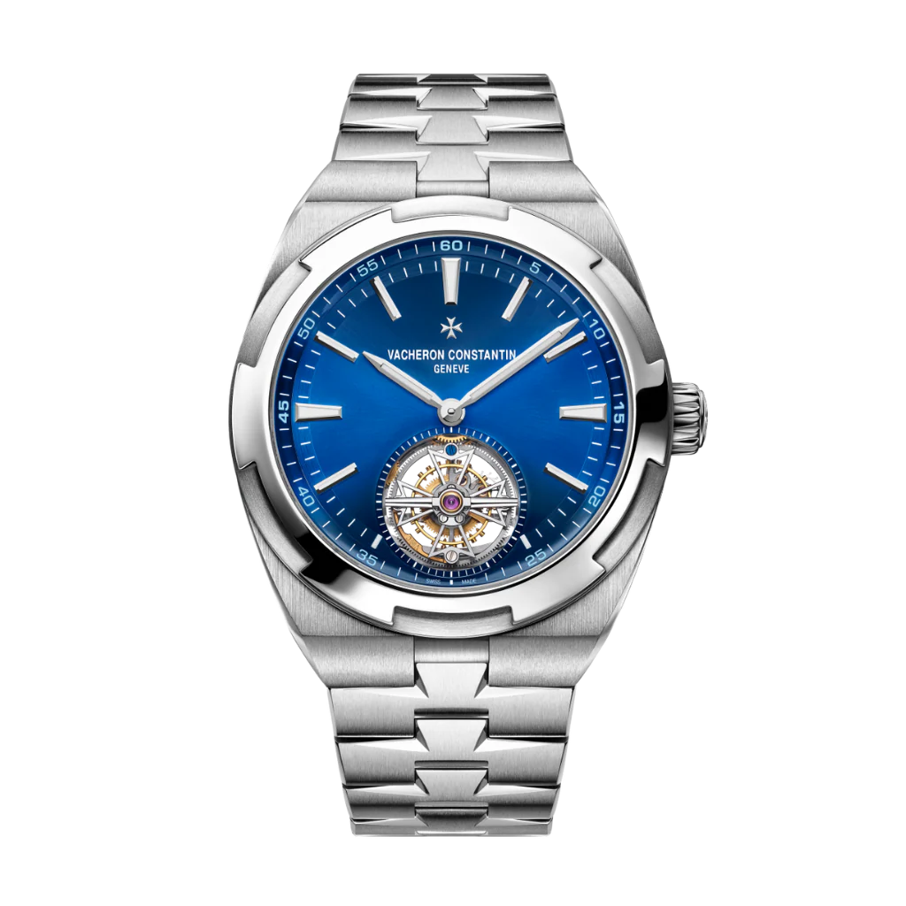 Vacheron Constantin Overseas tourbillon 42.5 mm Blue Dial Stainless Steel Bracelet 6000V/110A-B544