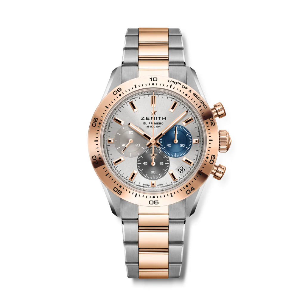 Zenith CHRONOMASTER SPORT 41 mm Silver Dial 18K Rose Gold And Stainless Steel Bracelet 51.3100.3600/69.M3100