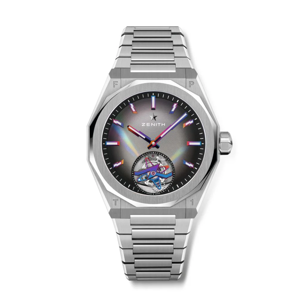 Zenith DEFY SKYLINE TOURBILLON FELIPE PANTONE EDITION 41 mm Grey Dial Stainless Steel Bracelet 03.9301.3630/49.I001